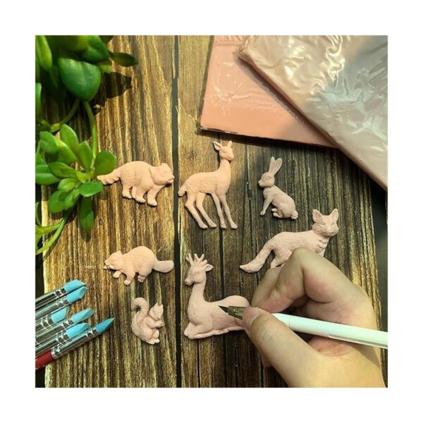 Molde de silicona para fondant de animales del bosque