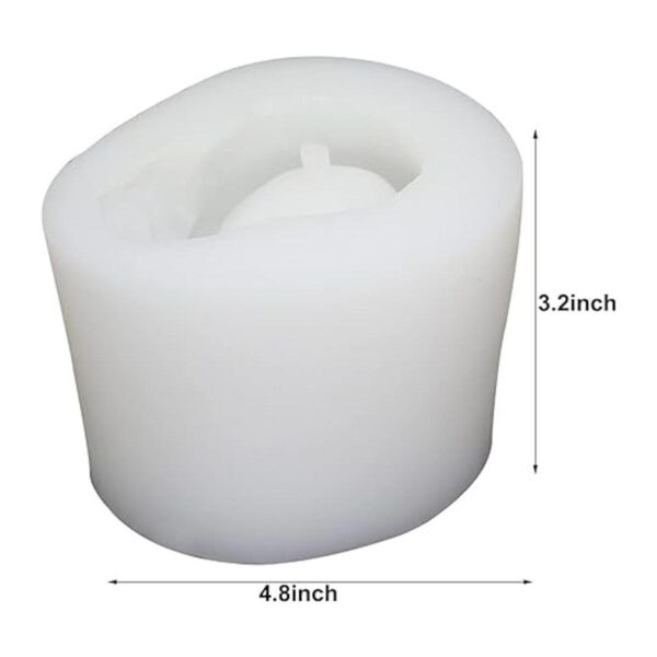 Molde de silicona para maceta de cráneo 3D