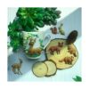 Molde de silicona para fondant de animales del bosque
