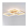 Moderna lámpara de techo LED dorada de montaje empotrado_1