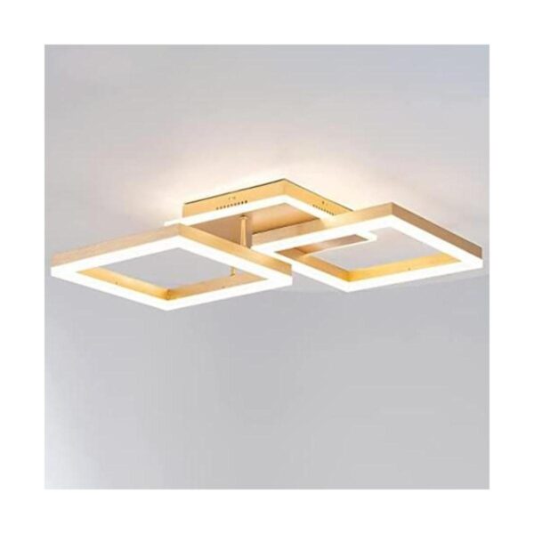 Moderna lámpara de techo LED dorada de montaje empotrado_1