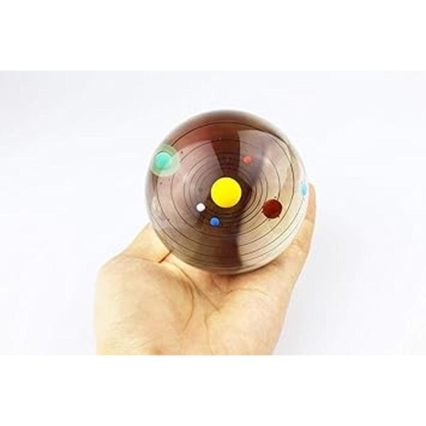 Modelo de bola de cristal con sistema solar en 3D y base_4