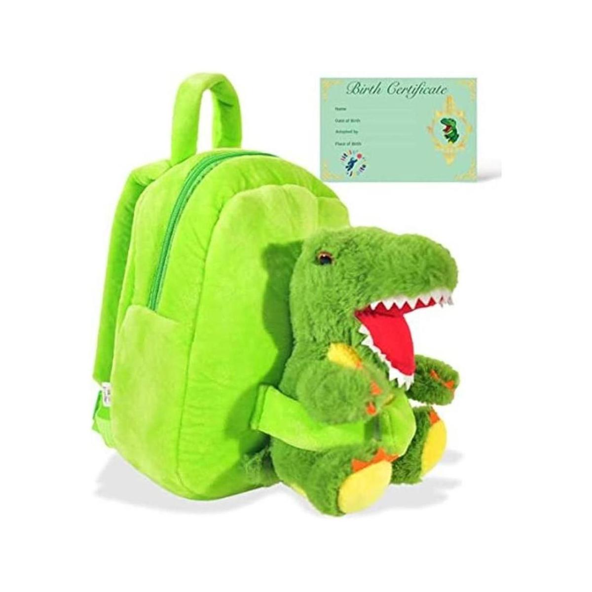 Mochila de animales de peluche de dinosaurio para mascotas