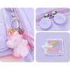 Mochila de unicornio rosa para niñas bolsa de libros