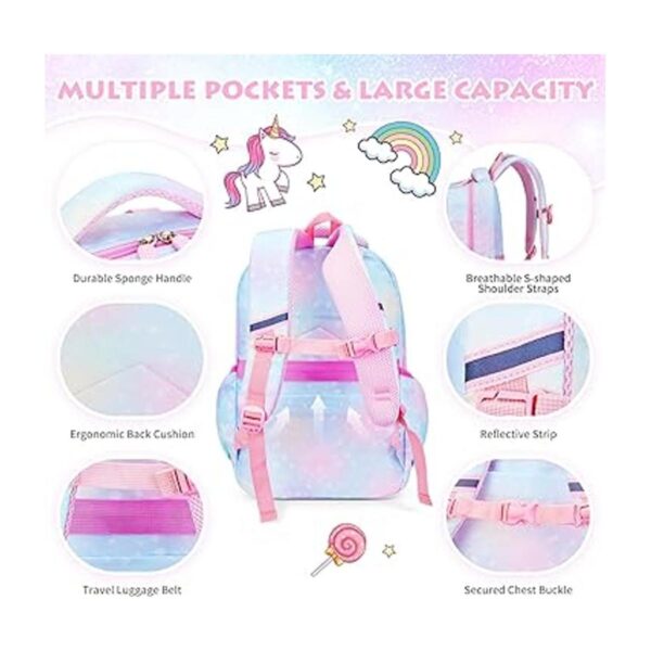 Mochila escolar para niñas linda bolsa de libros para_5