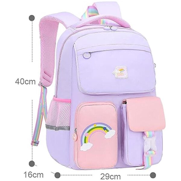 Mochila de unicornio rosa para niñas bolsa de libros