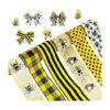 Mlurcu Cinta de abeja de 6 rollos de cinta con alambre de