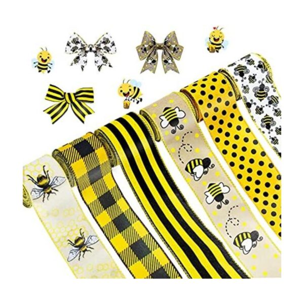 Mlurcu Cinta de abeja de 6 rollos de cinta con alambre de