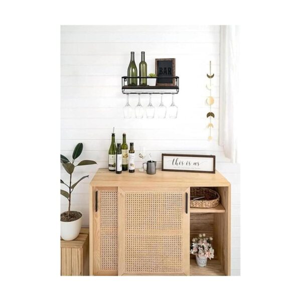 Mkono Estante de vino para montaje en la pared estante_2