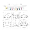 Mkono Hamaca de juguete de peluche colgante de macramé_5