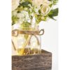 Mkono Decoración de mesa de centro de mesa con 3 tarros