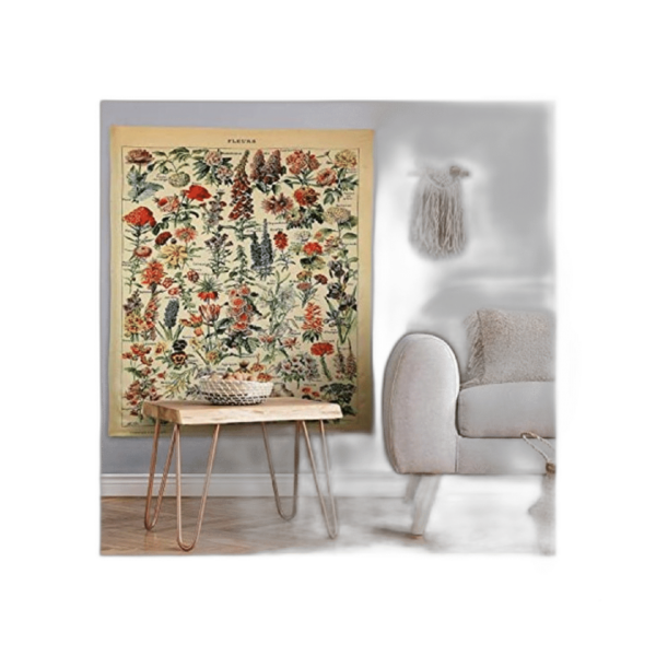 Mixweer Tapiz vintage de flores silvestres tapiz vertical_1