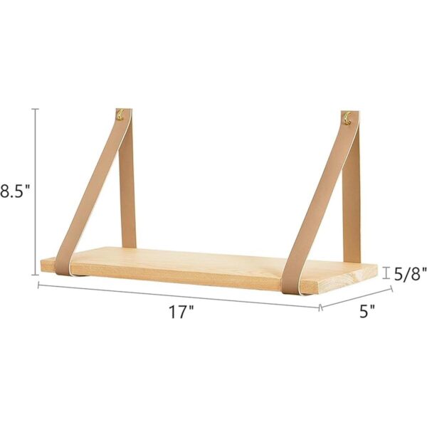 Mkono Estantes colgantes de madera flotante para la