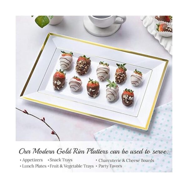 Mint Living Elegante juego de bandejas y platos de_4
