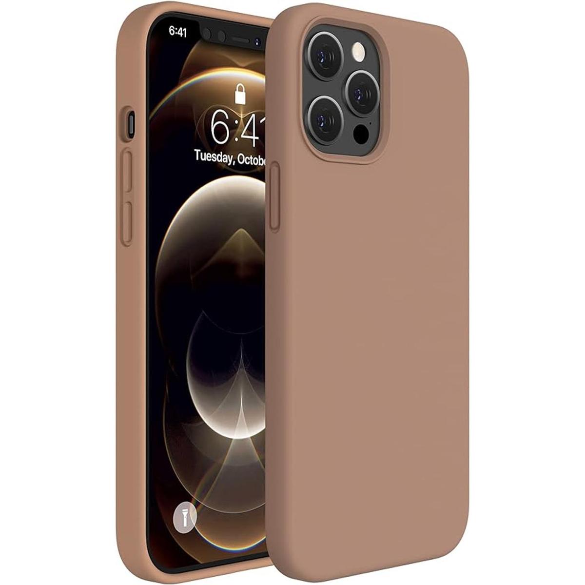 Miracase Funda de silicona líquida compatible con iPhone