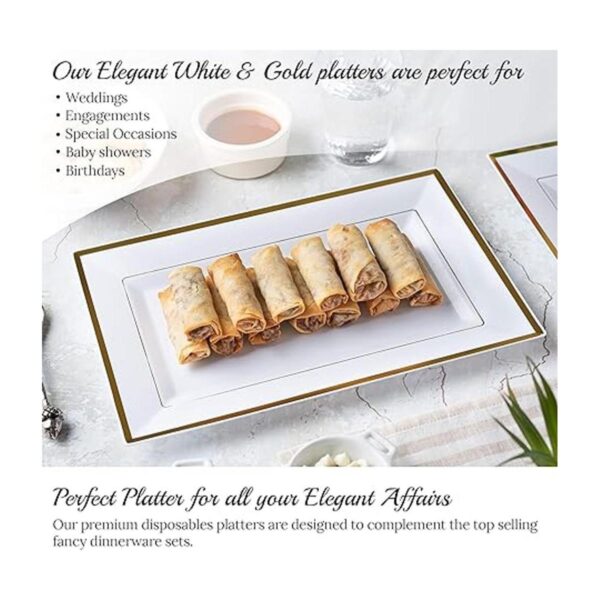 Mint Living Elegante juego de bandejas y platos de_5