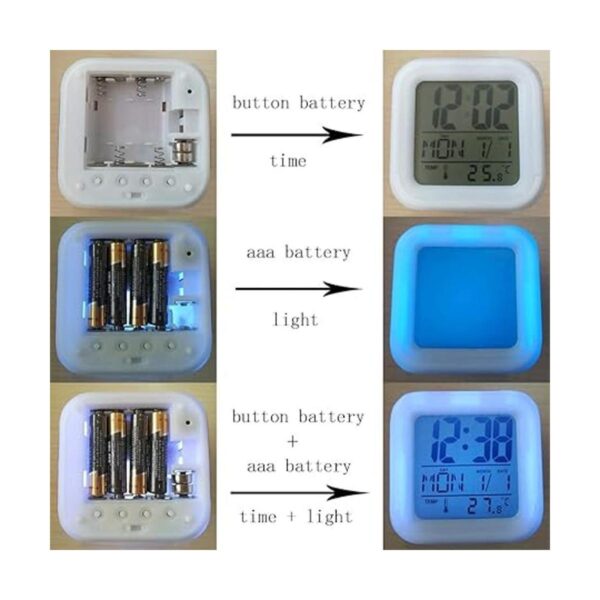 Mini reloj despertador digital de anime de punto pequeño