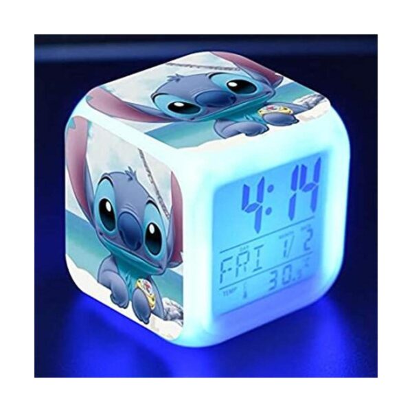Mini reloj despertador digital de anime de punto pequeño