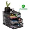 Mind Reader Organizador de cajones de 3 niveles color negro_6