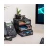 Mind Reader Organizador de cajones de 3 niveles color negro_2