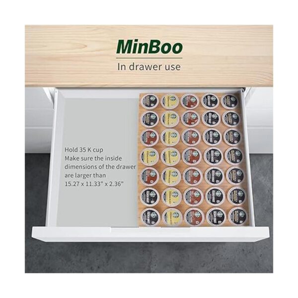 MinBoo BamBoo Soporte para tazas K para cajones o_2