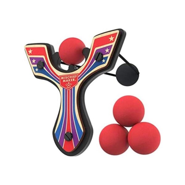 Mighty Fun Mischief Maker Racing Eslingshot de madera y_1