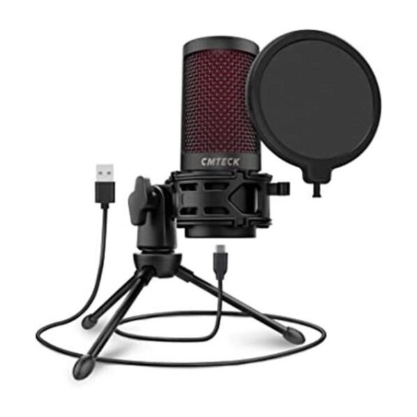 Micrófono USB micrófono CMTECK XM550 para podcast con_1