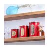 MiXPRESSO Juego de 3 botes rojos para la cocina tarros de