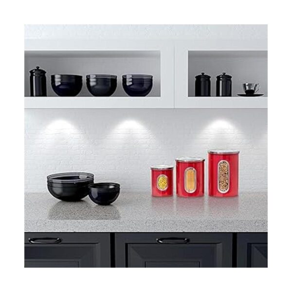 MiXPRESSO Juego de 3 botes rojos para la cocina tarros de