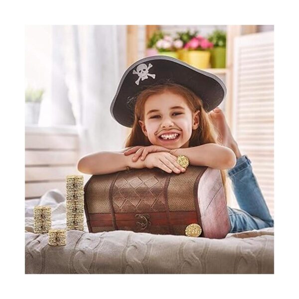 Metal Pirate Coins 35 X Large Gold Treasure Coin Set_2
