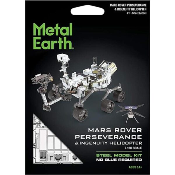 Metal Earth Mars Rover Perseverance Ingenuity Helicopter