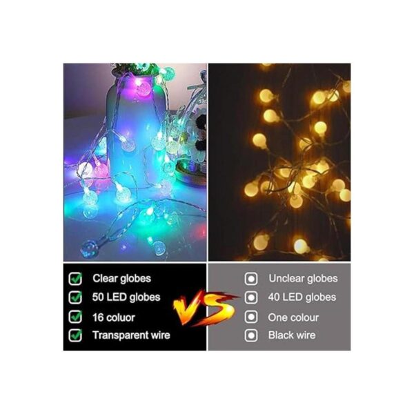 Metaku Guirnalda de luces para exteriores funciona con