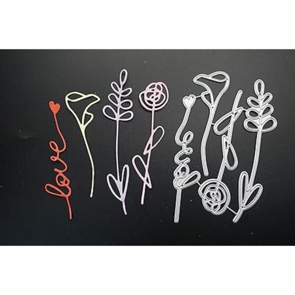 Metal Flowers and Plants Love Cutting DiesFlowering Straw_4
