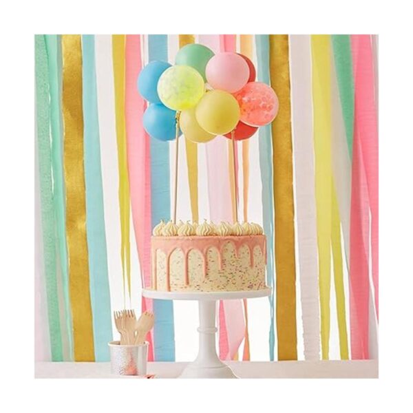 Meri Meri Kit de decoración de pastel de globos arcoíris_2