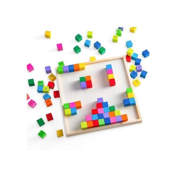 MerryHeart Tablero de multiplicación de madera arco iris_5