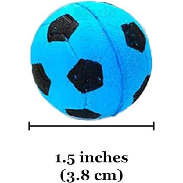 Meric Bolas de esponja para gatos pelotas de fútbol de_3
