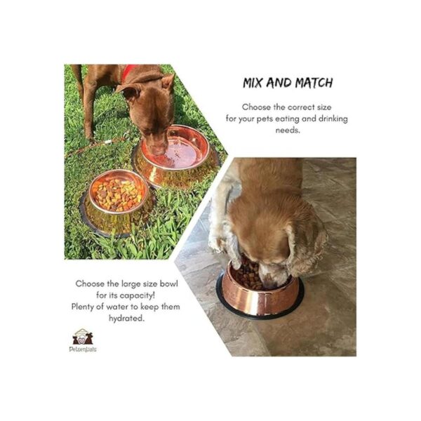 Melzon Cuenco de comida para mascotas antideslizante para_4