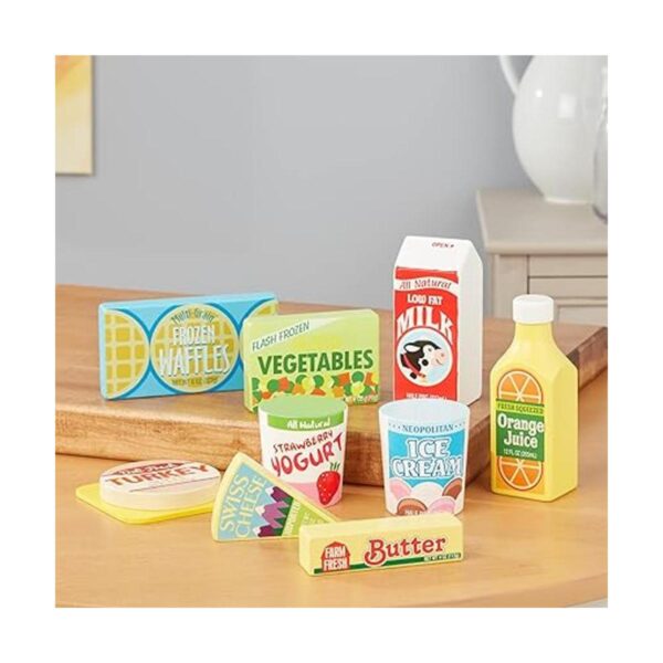 Melissa Doug conjunto de alimentos de nevera Anaranjado_5