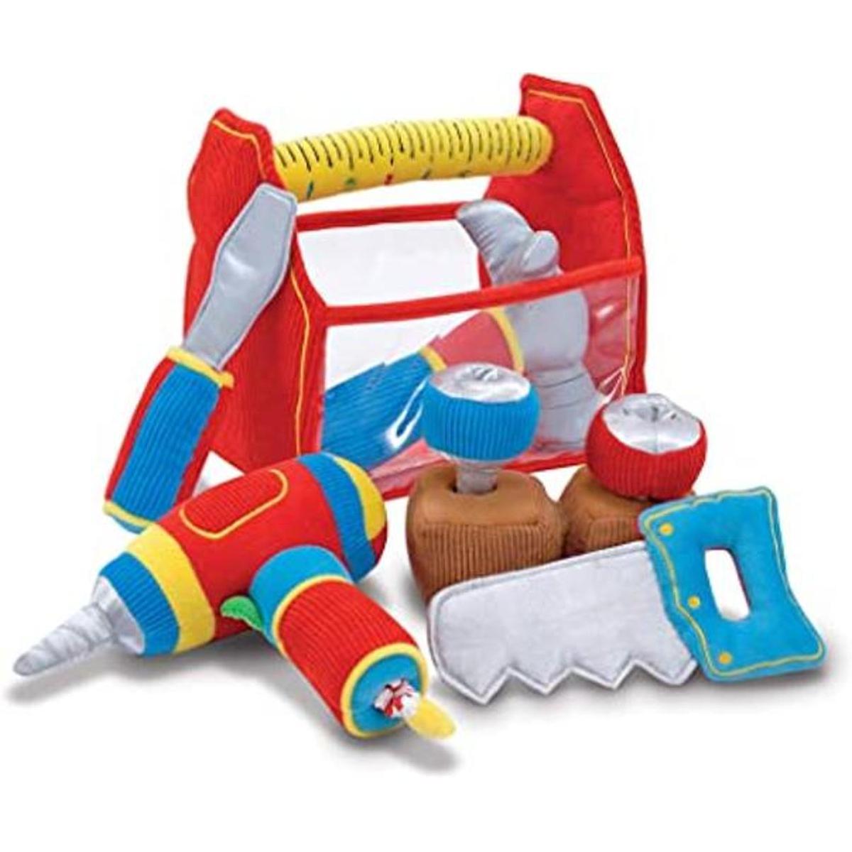 Melissa Doug Toolbox Fill and Spill Toddler Toy With