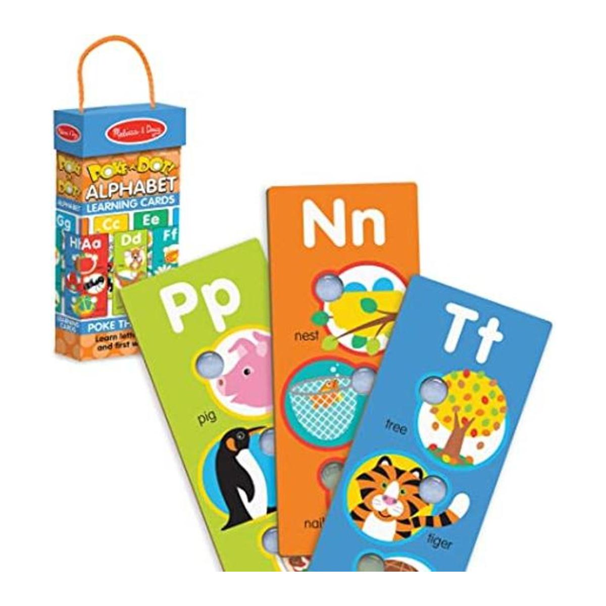 Melissa Doug PokeADot Tarjetas jumbo de aprendizaje del