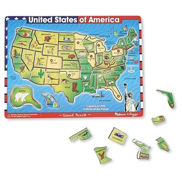 Melissa Doug EE. UU. Mapa Puzzle de rompecabezas de_5