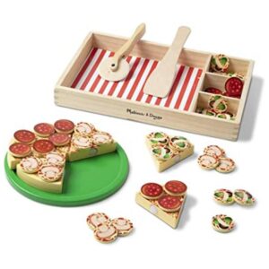 Melissa Doug Pizza Party Play Food Set de madera con_1