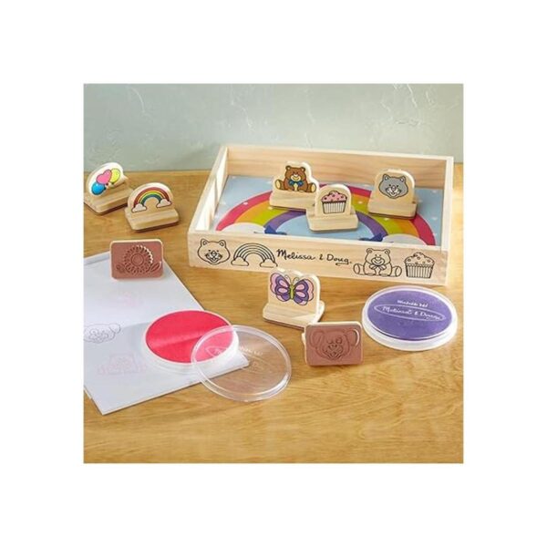 Melissa Doug My First Juego de sellos de madera
