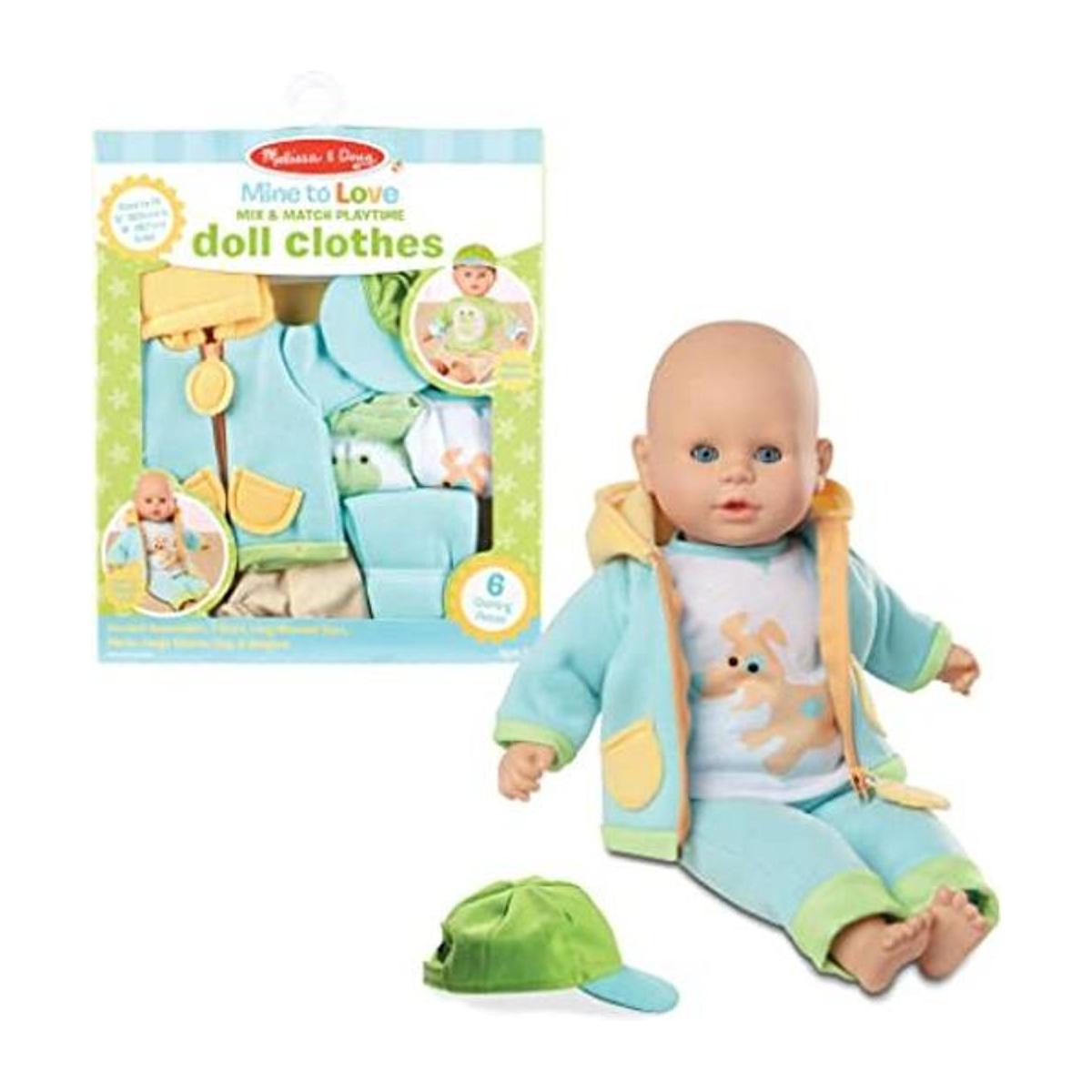Melissa Doug Mine to Love Mix Match Ropa de muñeca