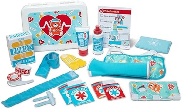 Melissa Doug Get Well First Aid Kit Play Set 25 Toy_3