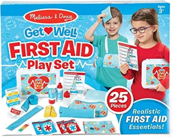 Melissa Doug Get Well First Aid Kit Play Set 25 Toy_1