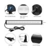 Meikee Juego de 4 luces LED RGB de 25 W luz LED que_3