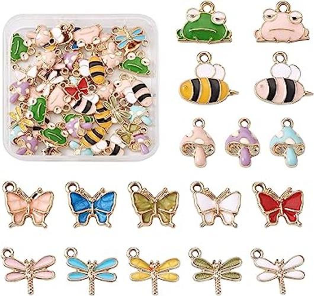 Mega Pet 62 dijes colgantes de esmalte colorido aleación