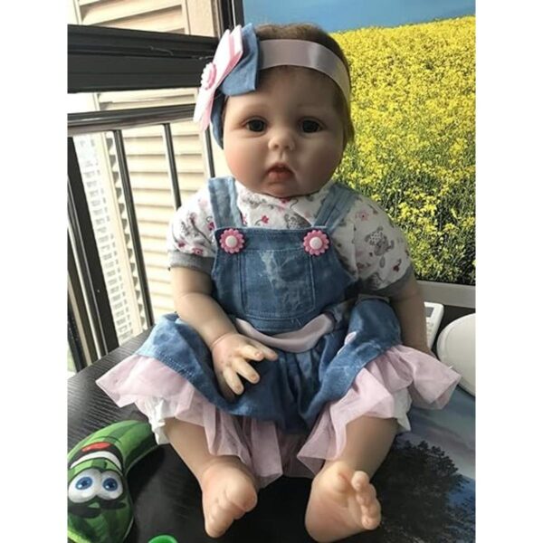 Medylove Vestido vaquero para bebé muñecas renacidas_3