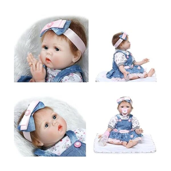Medylove Vestido vaquero para bebé muñecas renacidas_2